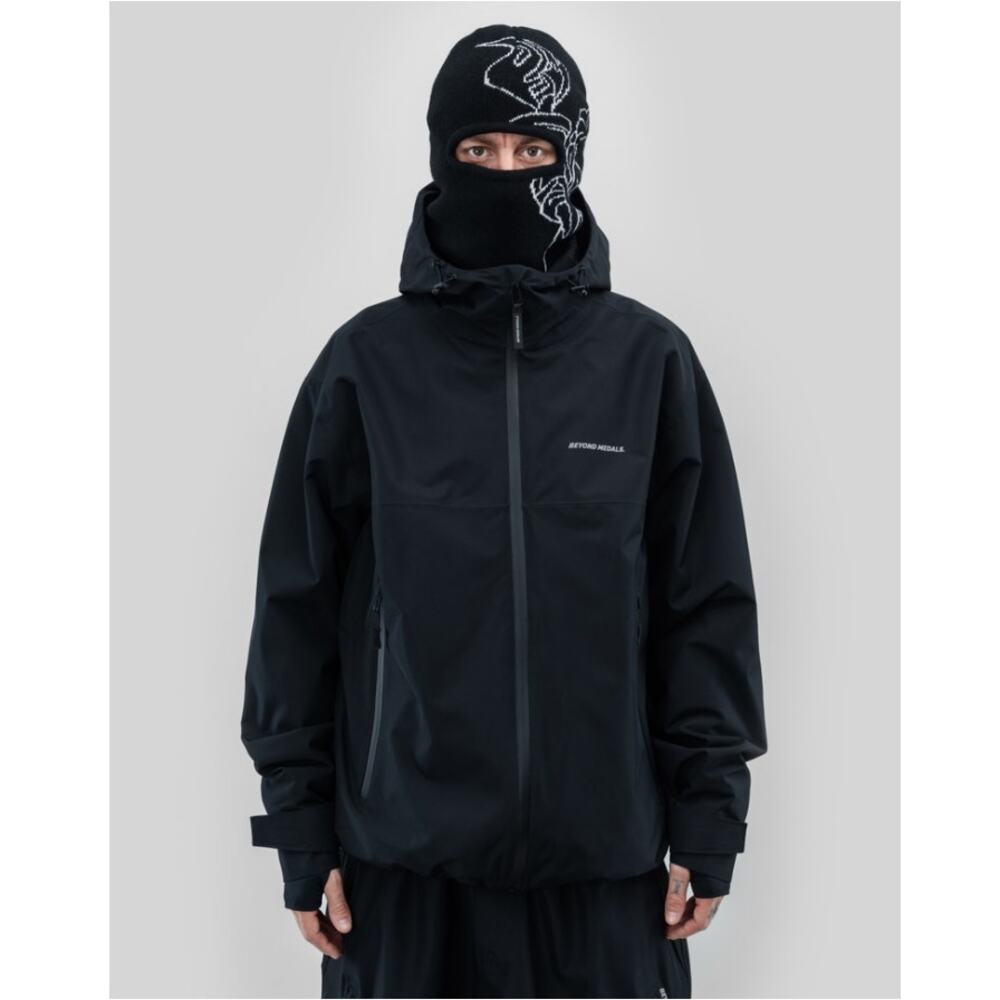 Beyond Medals Unisex Black Snowboard Park Jacket Size XS